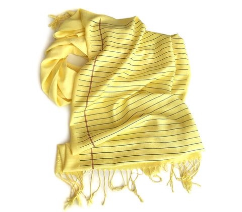 College Ruled Scarf. Lined Paper pashmina