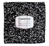composition book pocket square, by cyberoptix