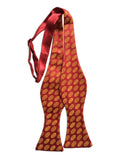 Red and Yellow Hot Dog Print Bow Tie, Cyberoptix Tie Lab