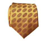 Gold Silk Hot Dog Print Tie, by Cyberoptix