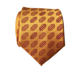 Mustard Yellow Hot Dog Print Necktie, by Cyberoptix