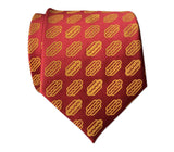 Red Coney Dog Print Tie, by Cyberoptix