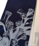 Navy Blue Coral Reef Necktie.