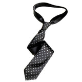 Corona Necktie. Coronavirus polka dot tie, viral tie. Black