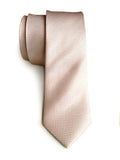 baby pink woven herringbone silk necktie