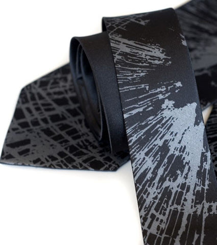 Shattered Glass Silk Necktie. "Crash" tie