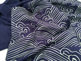 Japanese Wave Motif pashmina scarf