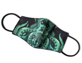 Cthulhu Mask, without tentacles. HP Lovecraft fan, fabric face covering