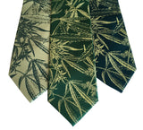 Marijuana necktie. Cannabis leaf printed green tie. Cyberoptix