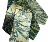 Marijuana necktie. Cannabis leaf printed botanical tie. Cyberoptix