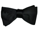 Black Bow Tie. Self Tie, Solid Color Satin Finish, No Print, by Cyberoptix