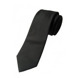 Plain black solid color necktie, by Cyberoptix Tie Lab