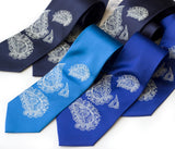 cyberoptix custom printed paisley wedding ties