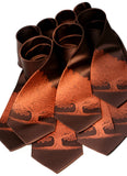 cyberoptix custom printed wedding ties, oak tree on brown