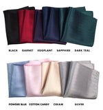 Herringbone Silk Pocket Squares, by Cyberoptix. Plain, solid color pocket silk