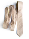 Khaki Linen Necktie, "Packard" solid color tie, by Cyberoptix