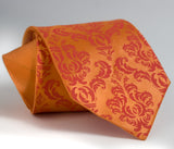 orange groomsmen wedding tie, cyberoptix