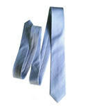 Cyberoptix powder blue wedding tie, woven herringbone silk necktie