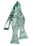  Damask print bow tie, by Cyberoptix. Ice ink on mint bow tie.