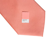 Medium Pink solid color necktie, Dark Salmon tie by Cyberoptix Tie Lab