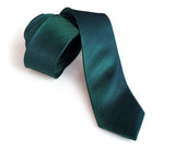 teal woven herringbone silk necktie