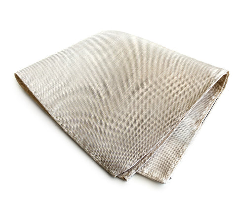 Light Khaki Linen Pocket Square. Solid Color, Davison