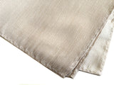 Davison handkerchief in our pale tan silk & linen blend