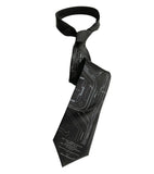 Detroit Subway Proposal Print Necktie, Accessories for Men, by Cyberoptix