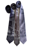 MCS Train Station Blueprint Neckties, by Cyberoptix