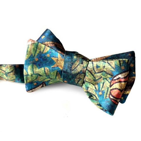 Fisher Building Mosaic Print Bow Tie