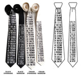 Bus Scroll Necktie: All Detroit Routes, Silk