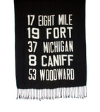 Detroit bus route scarf