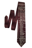 Dewey Decimal Literary silk necktie.