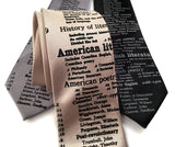 Dewey Decimal Literature Necktie, champagne