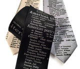 Dewey Decimal Literature Necktie, black