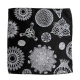 Diatom Pocket Square, Diatoms Botanical Print Hanky