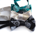 Diatom print bow ties