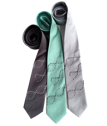 DNA Double Helix Silk Necktie