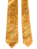 Gold Eastern Market Silk Ties, by Cyberoptix