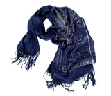 Navy Blue Eastern Market Map pashmina, by Cyberoptix