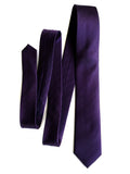 Woven Eggplant Herringbone Silk Necktie, by Cyberoptix