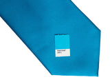 Peacock Blue solid color necktie, Electric Blue tie by Cyberoptix Tie Lab