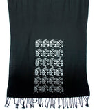 silver and black circuit board pashmina