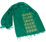 green circuit board scarf by Cyberoptix