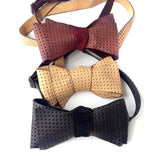Automotive Leather Bow Ties