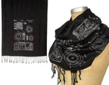 Black Enigma Machine Scarf