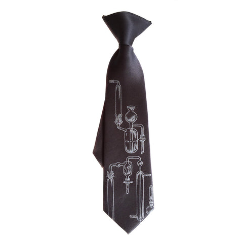 Chemistry Lab Glass kids tie. Boys clip-on necktie.
