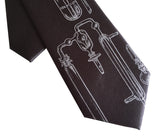 charcoal grey toddler chemistry clip-on tie