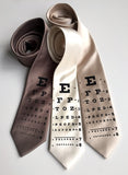 Eye Chart Silk Necktie