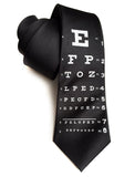 Eye Chart Silk Necktie